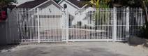 White Aluminum Gate:Fence